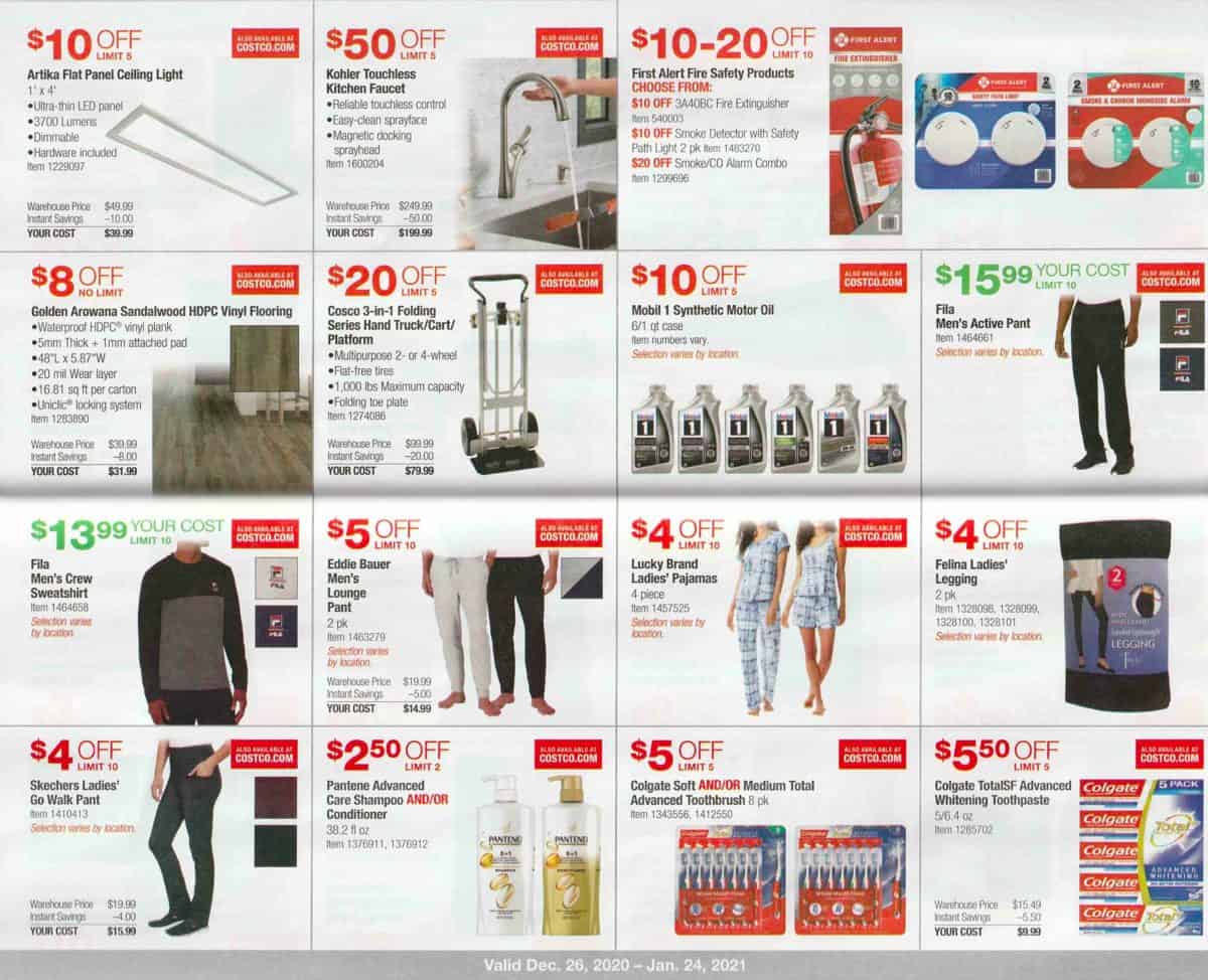 January Members Only Savings Book Costco Deals