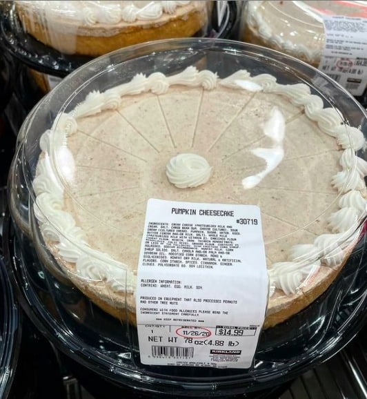 Pumpkin Pie Cheesecake - Costco Deals
