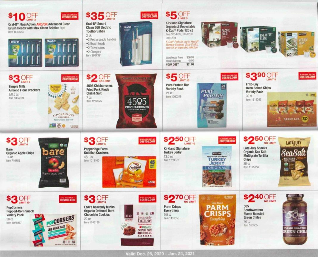 January MembersOnly Savings Book 2021 Costco Deals