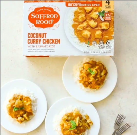 Saffron Road Coconut Curry Chicken w/ Basmati Rice Costco Deals