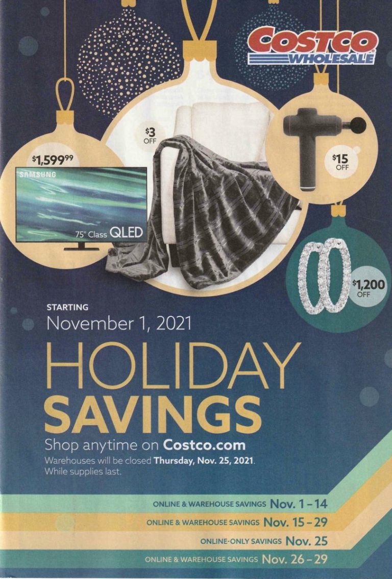 November 2021 Costco Holiday Savings Book! Costco Deals