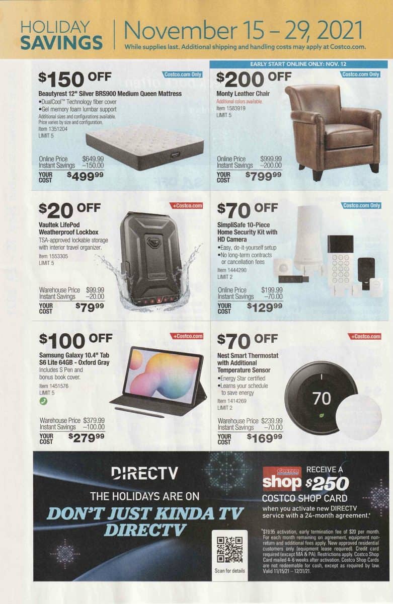 November 2021 Costco Holiday Savings Book! Costco Deals