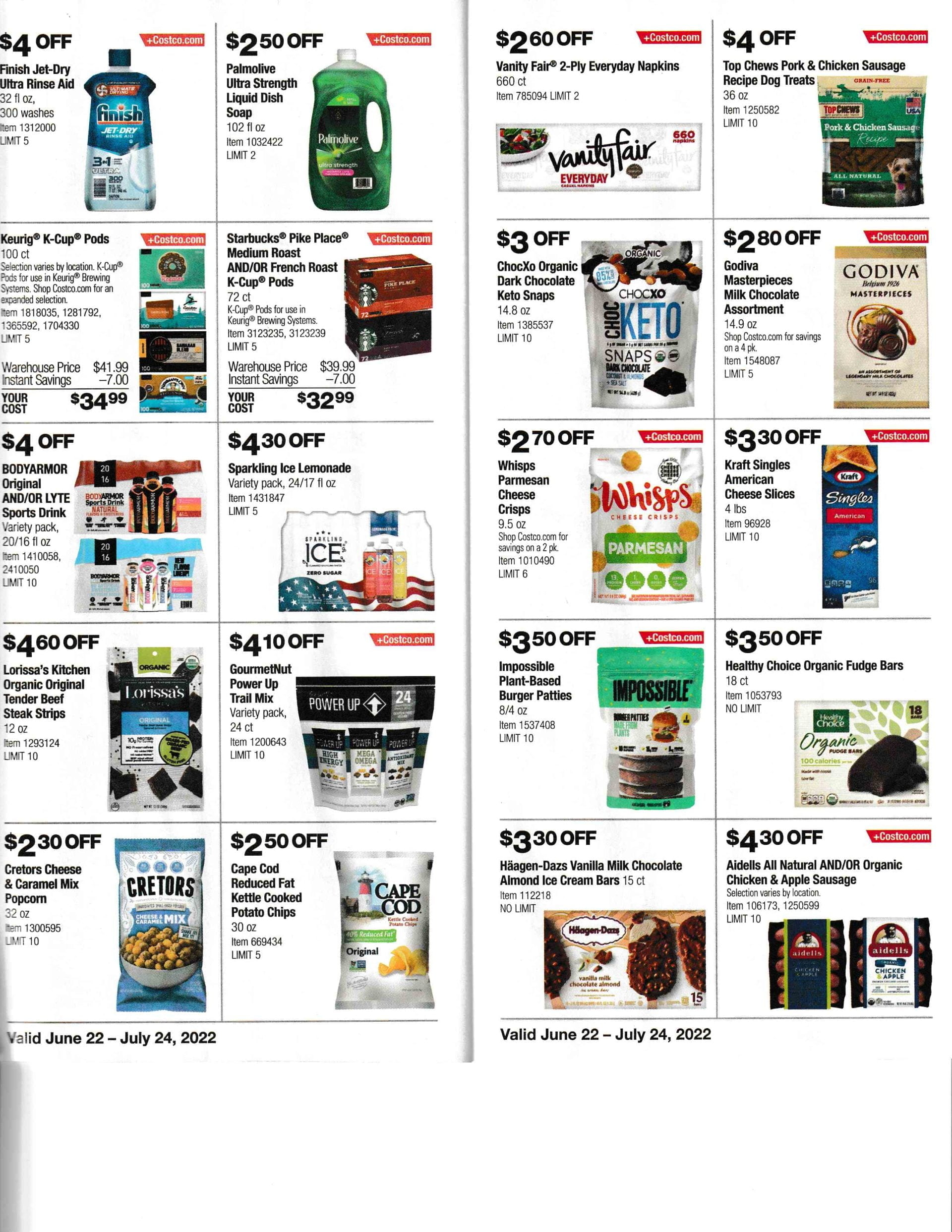 June/July Costco Savings Book! June 22 July 24 Costco Deals