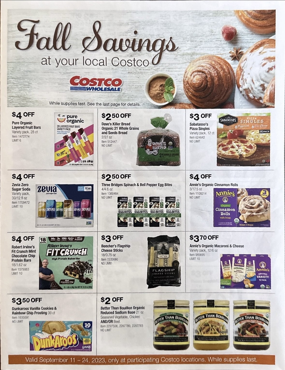 🍂 Costco Fall Savings Costco Deals