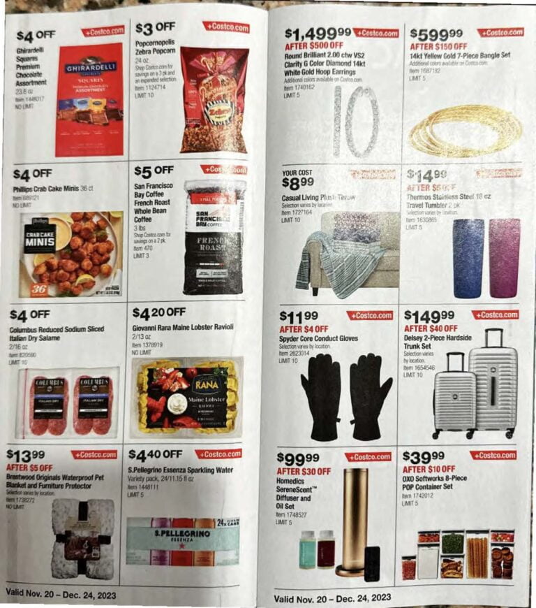 Nov/Dec 2023 Costco Savings Book! Nov 20Dec 24 Costco Deals