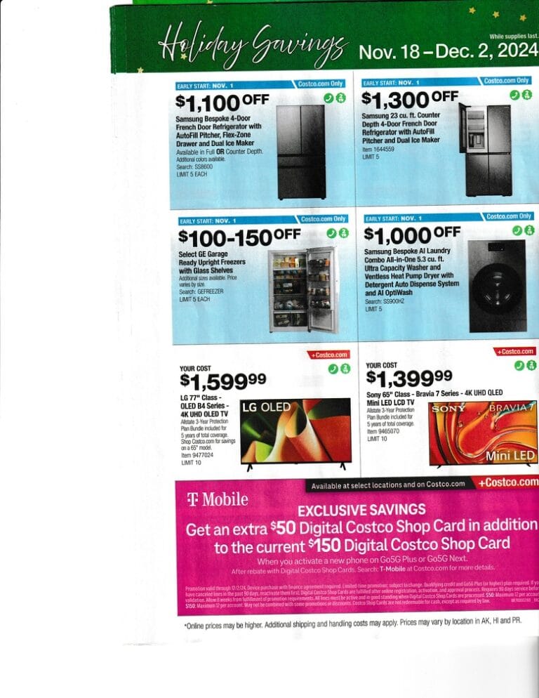 🎄2024 Costco Holiday Savings Book Costco Deals