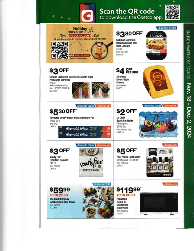 🎄2024 Costco Holiday Savings Book Costco Deals